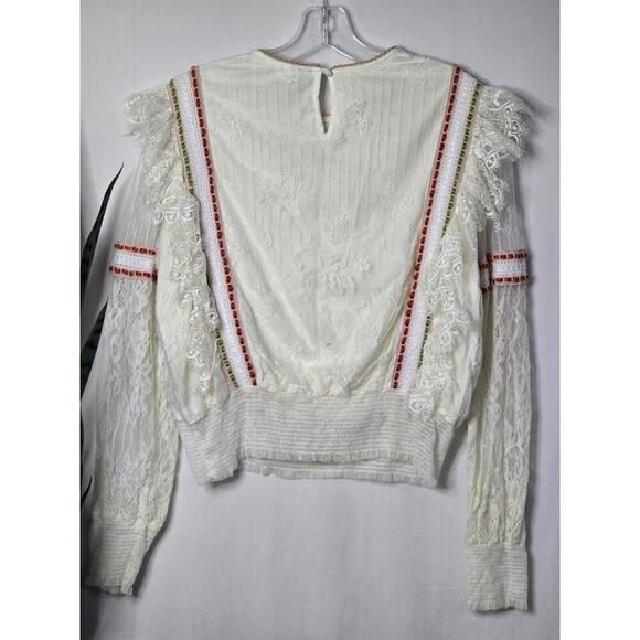 Blank London Anthropologie Tali Lace Embroidered Top Small Review All Photos 📸 - Picture 8 of 10